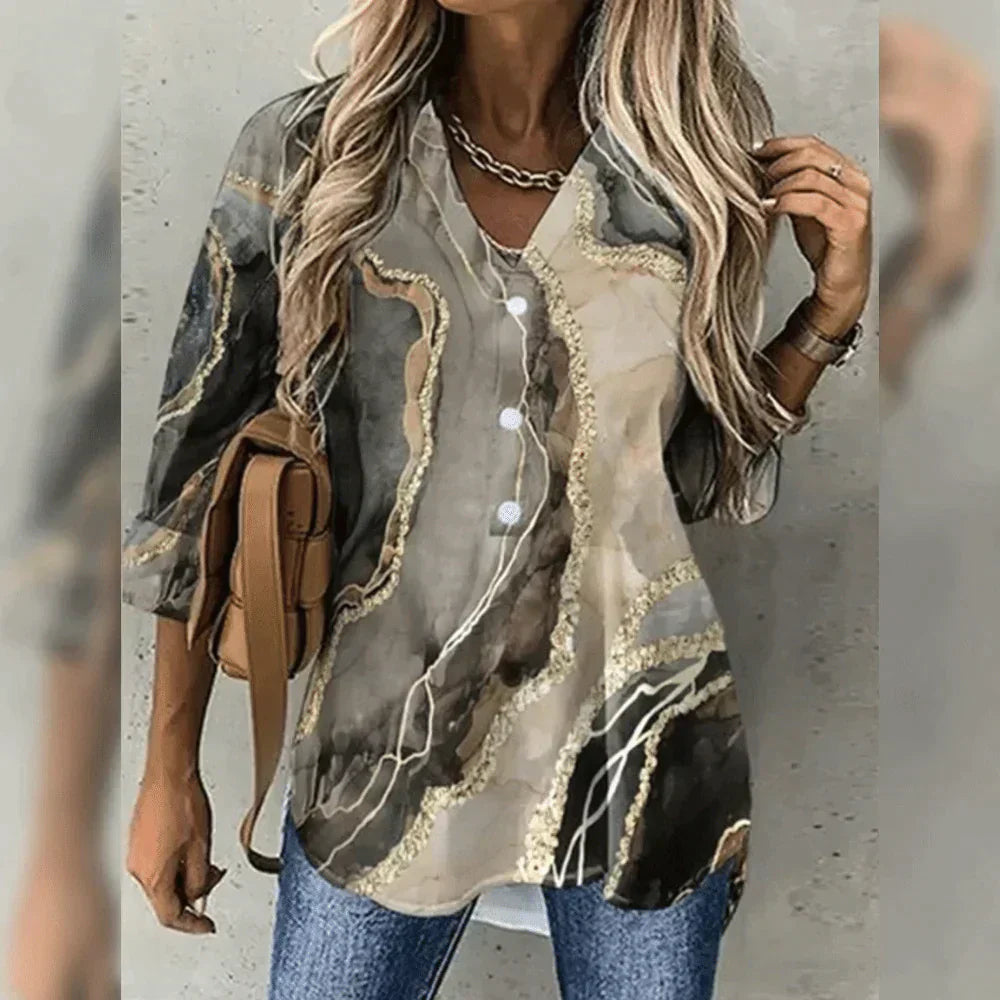 Women's Trendy Stylish Blouse with Classic Design - OutfitLondon