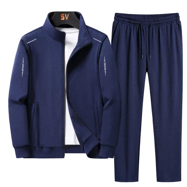 Athletic 2 Piece Tracksuit Set for Men