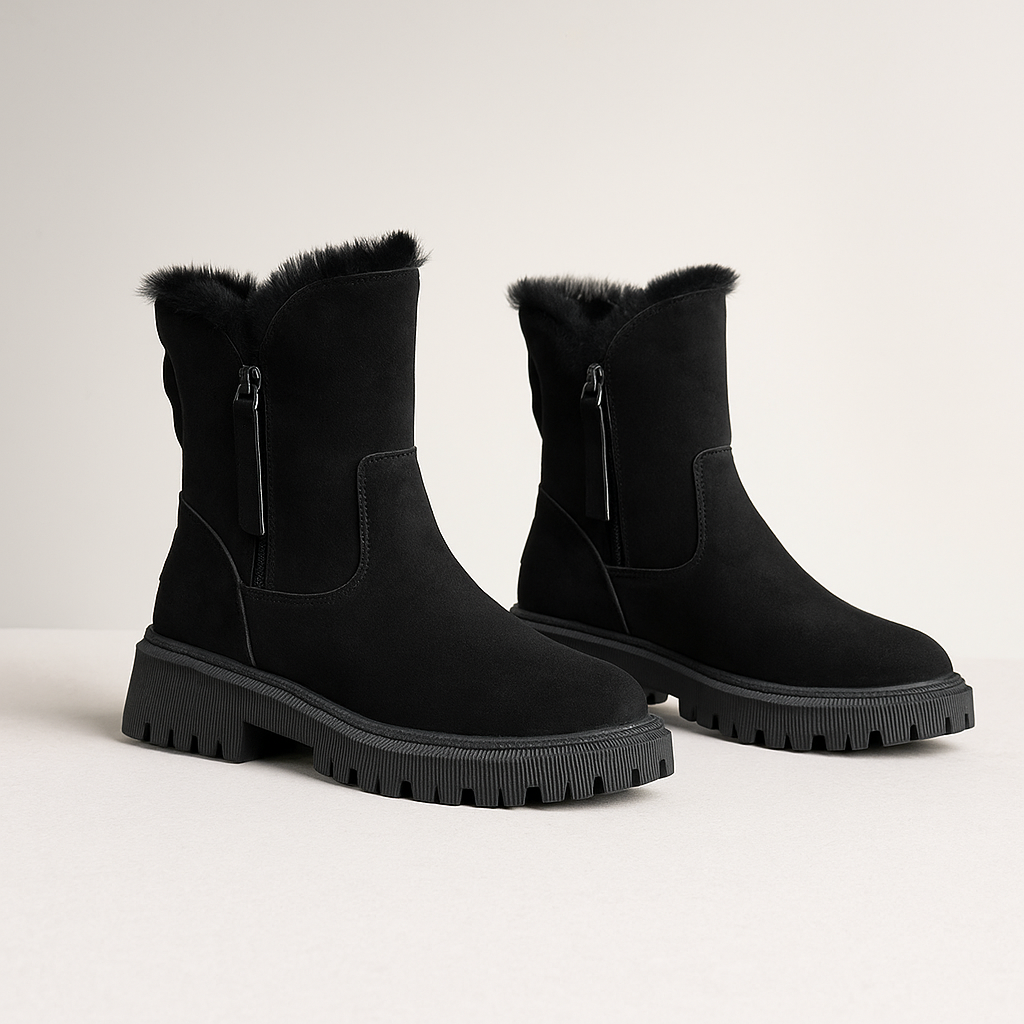 Warm Faux Fur Ankle Boots