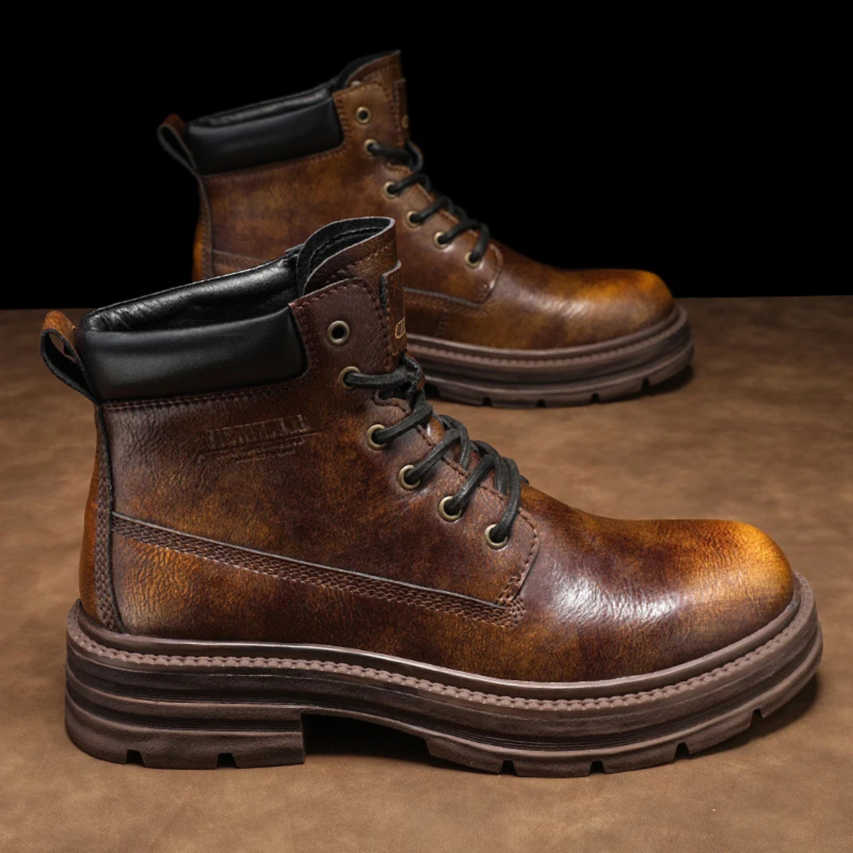 Tough Leather Mens Work Boots