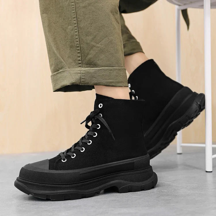 Trendy Men's High Top Casual Shoes