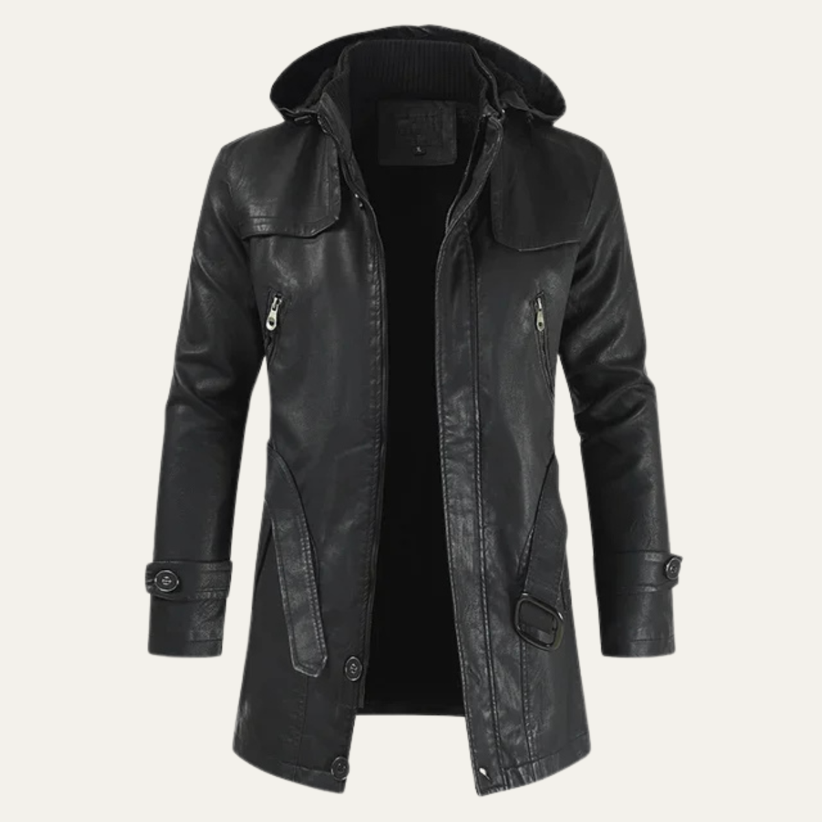 Classic Vintage Men's Leather Biker Jacket