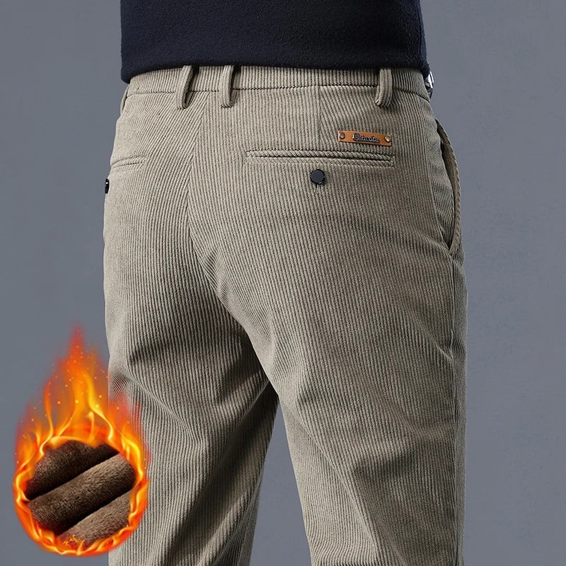 Cozy Thermal Cotton Trousers for Winter