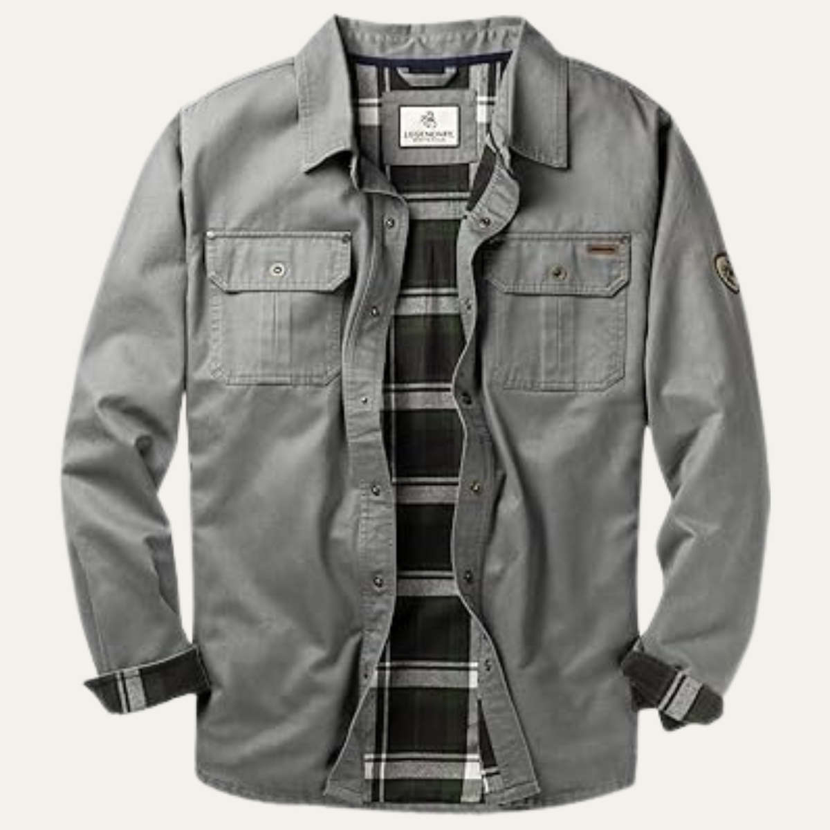 Warm Water Repellent Men's Cotton Flannel Jacket