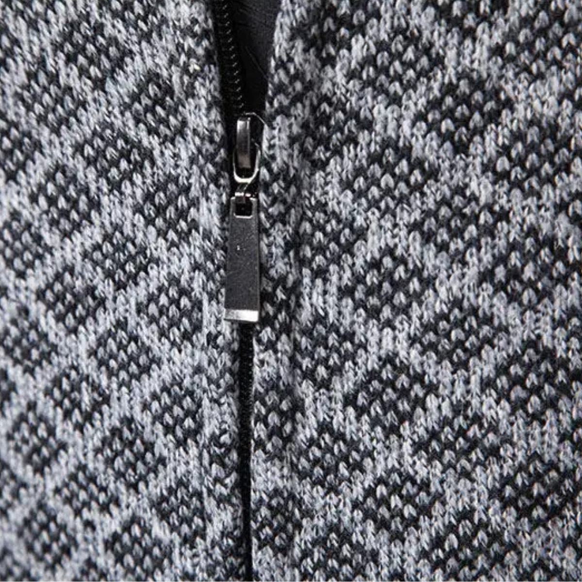 Men's Thick Knit Zipper Sweater Cardigan