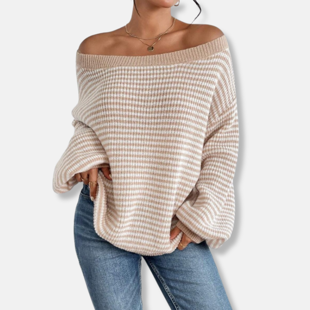 Cozy Women's Crew Neck Oversized Sweater