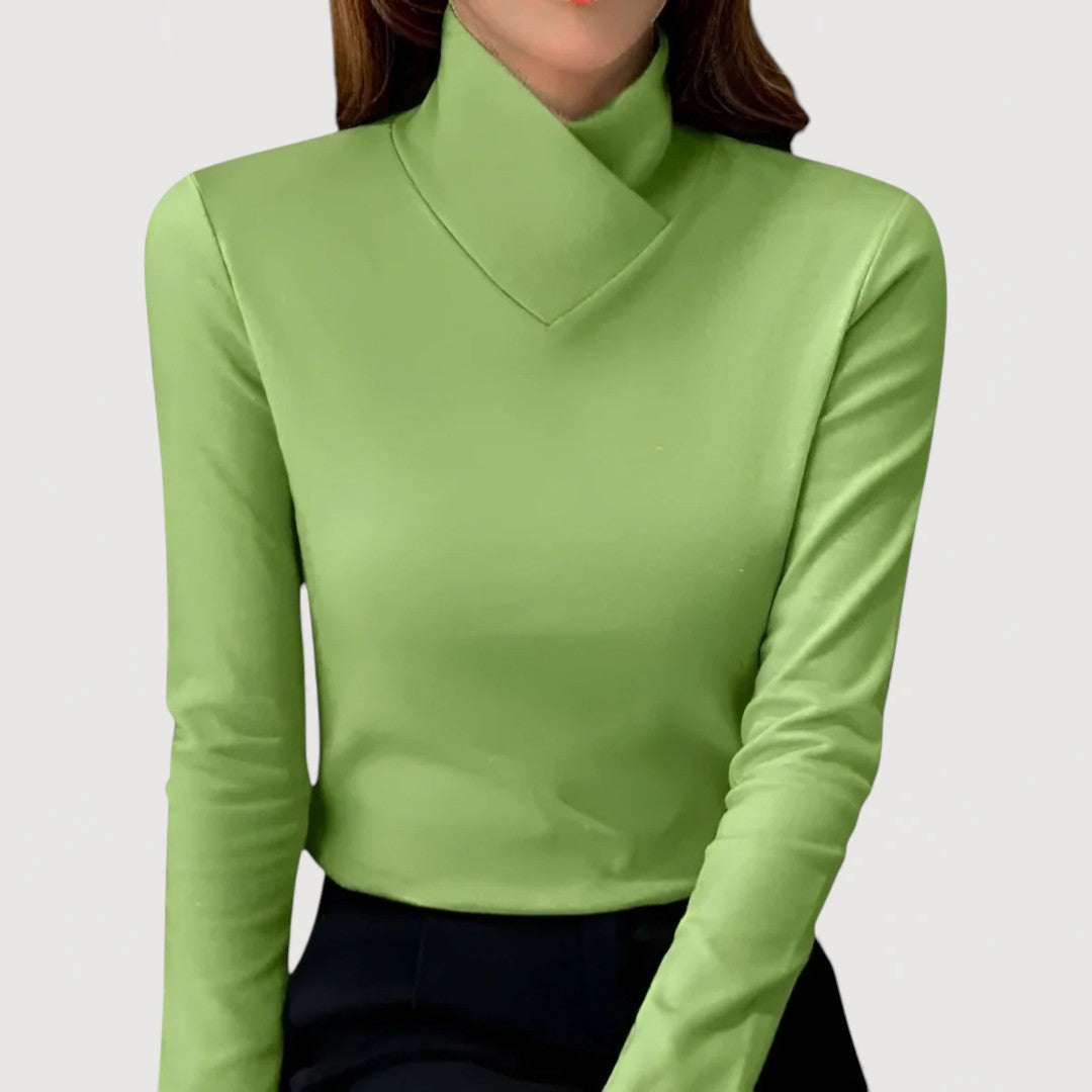 Chic Round Neck Blouse