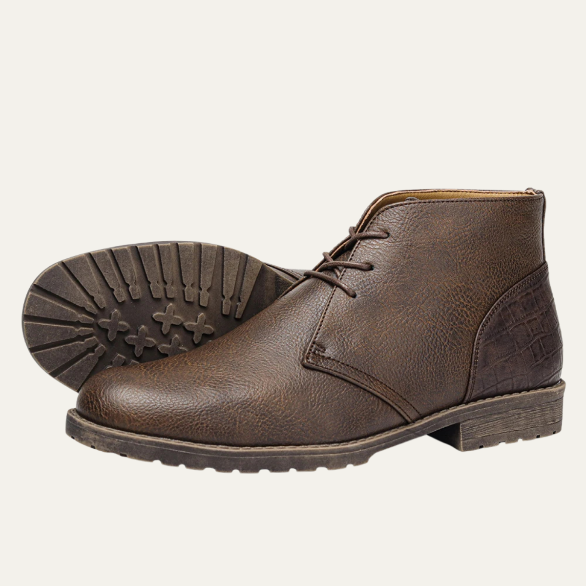 Classic Men's Leather Lace Up Boots
