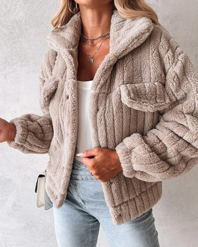 Warm Womens Zip Front Fleece Jacket