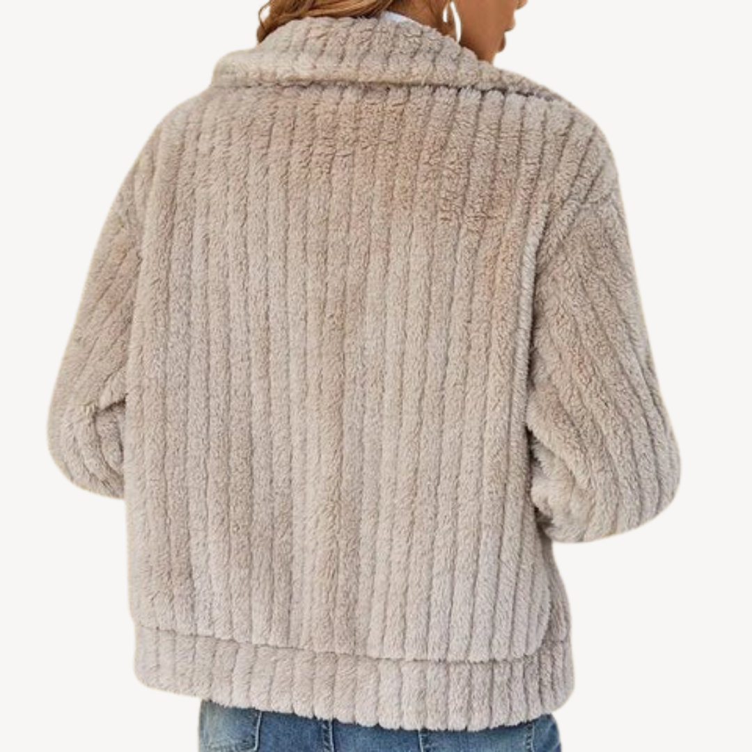 Soft Women's Fleece Zip Up Sweater