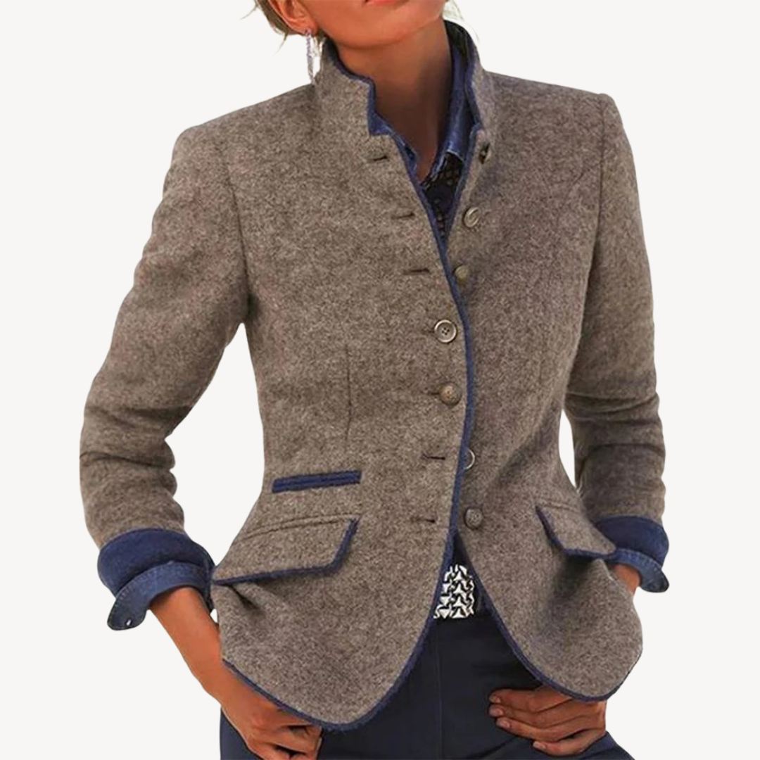 Relaxed Fit Wool Coat for Women