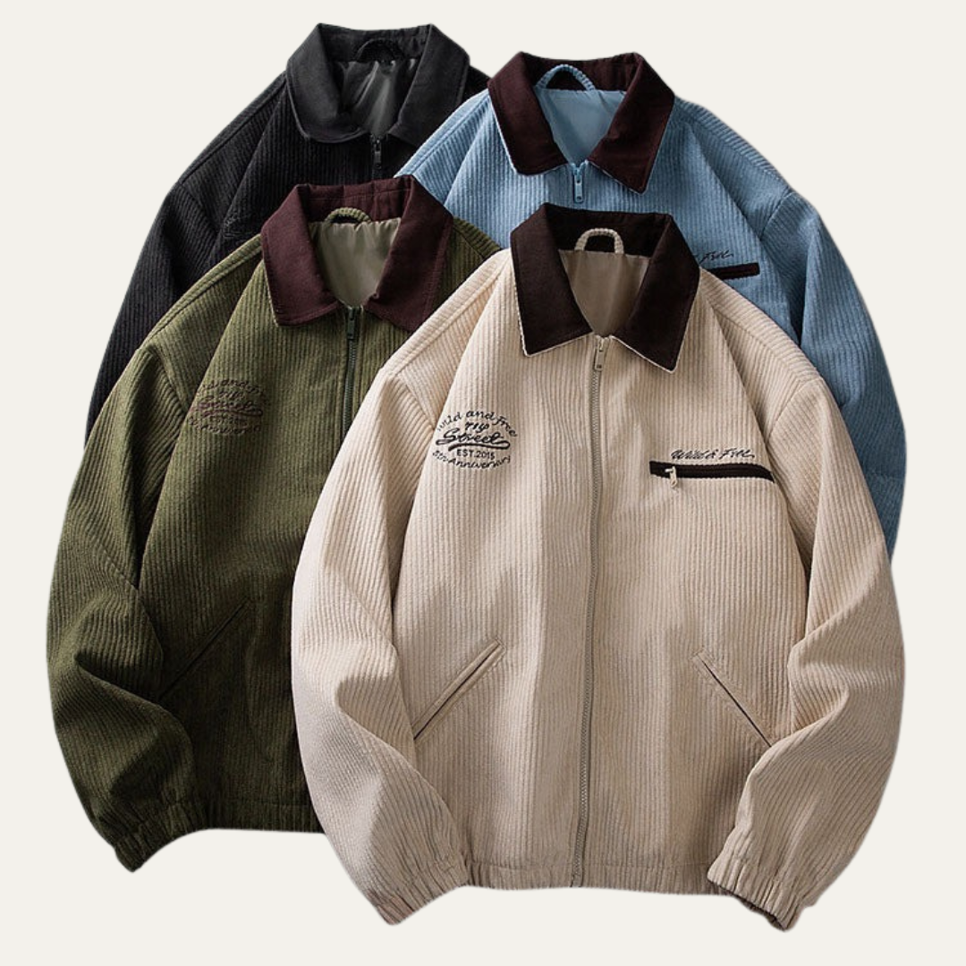 Men's Large Heavy Duty Zip Up Work Jacket