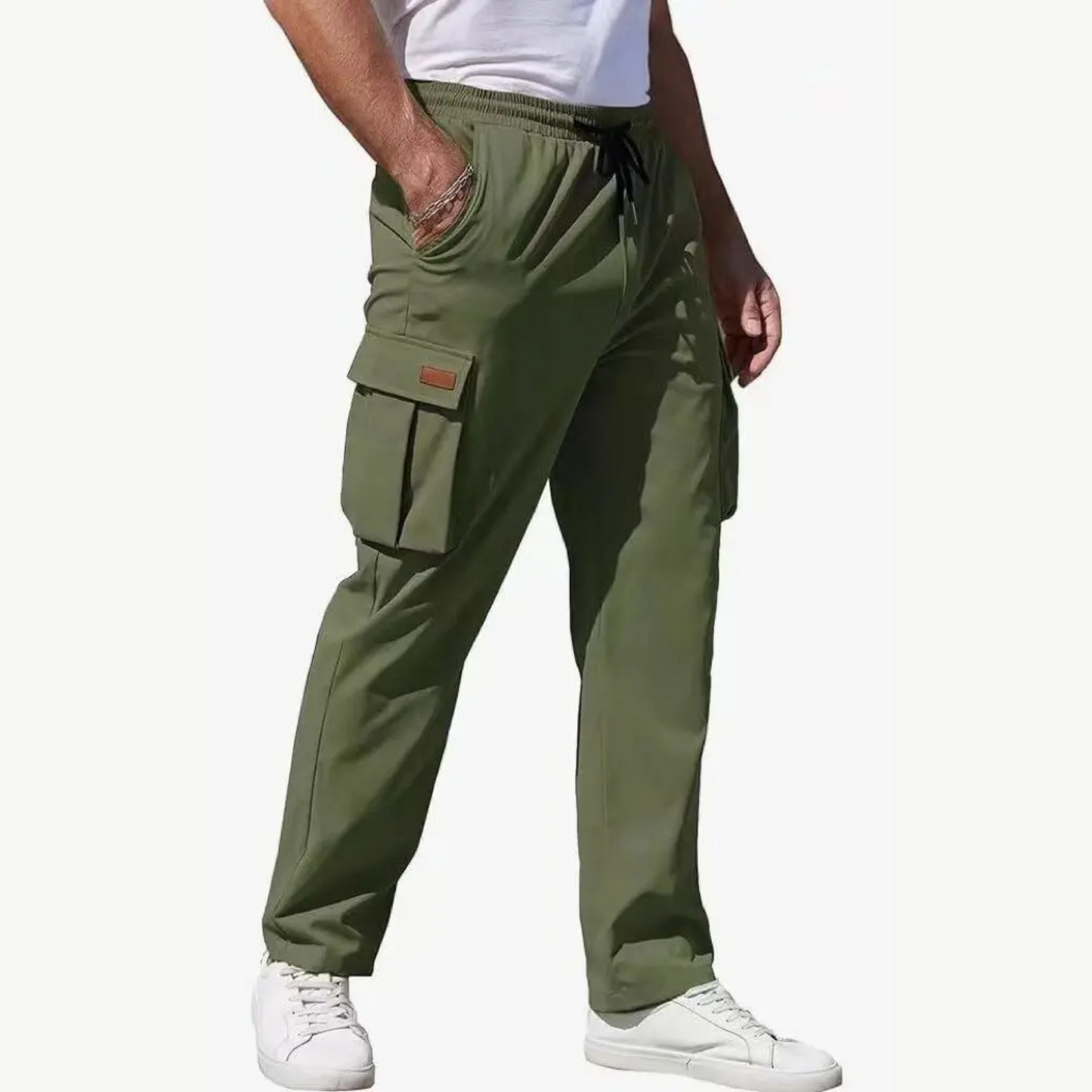 Comfortable Loose Fit Grey Work Pants for Men