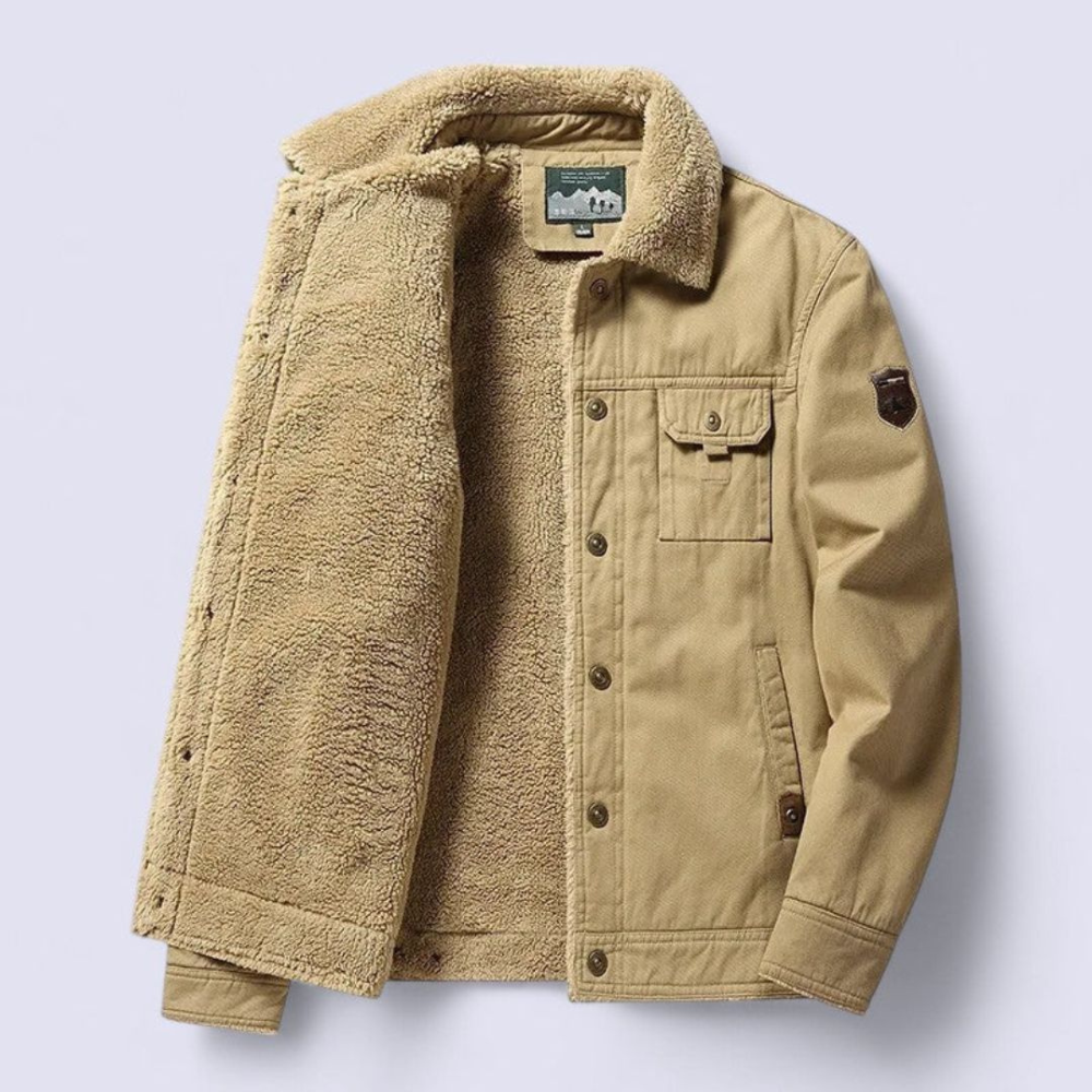 Warm Fleece Lined Mens Casual Jacket