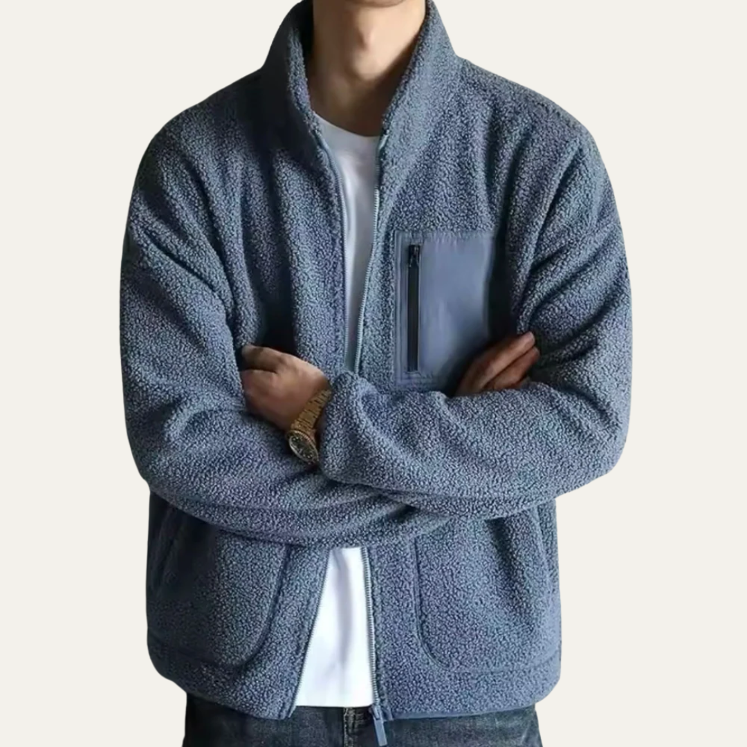Men's Soft Thermal Fleece Zip Up Jacket