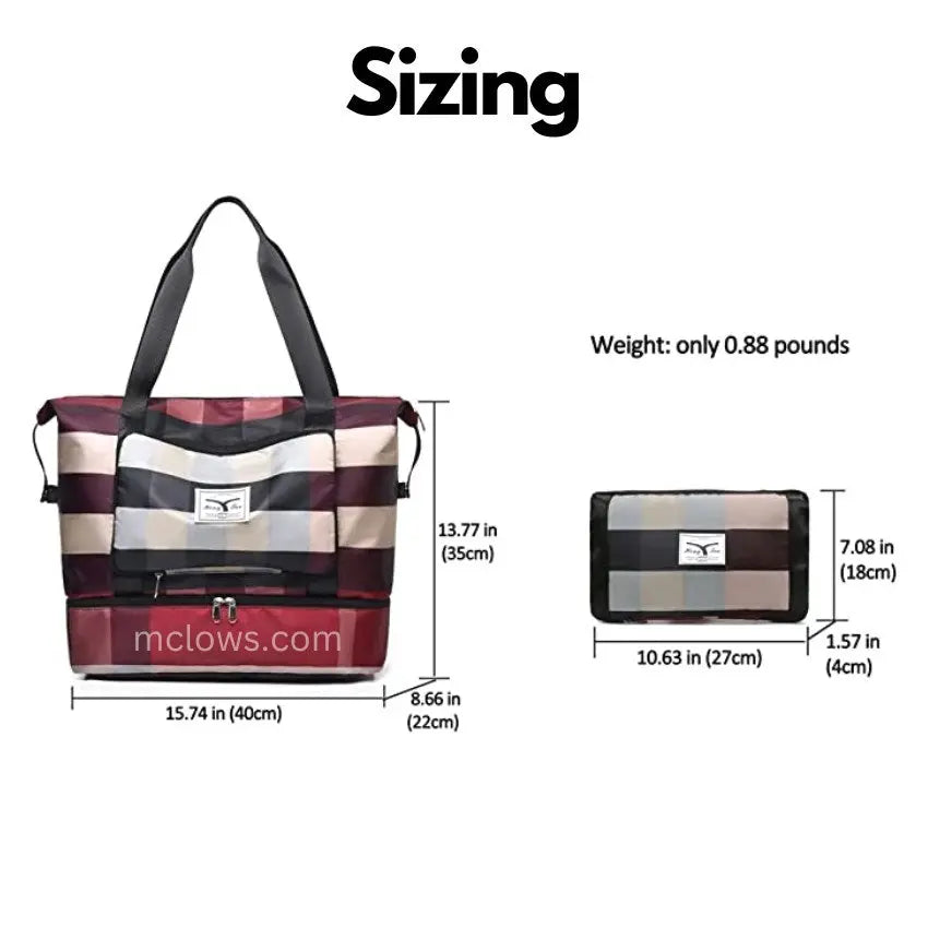 Compact Folding Travel Bag - Lightweight & Water Resistant