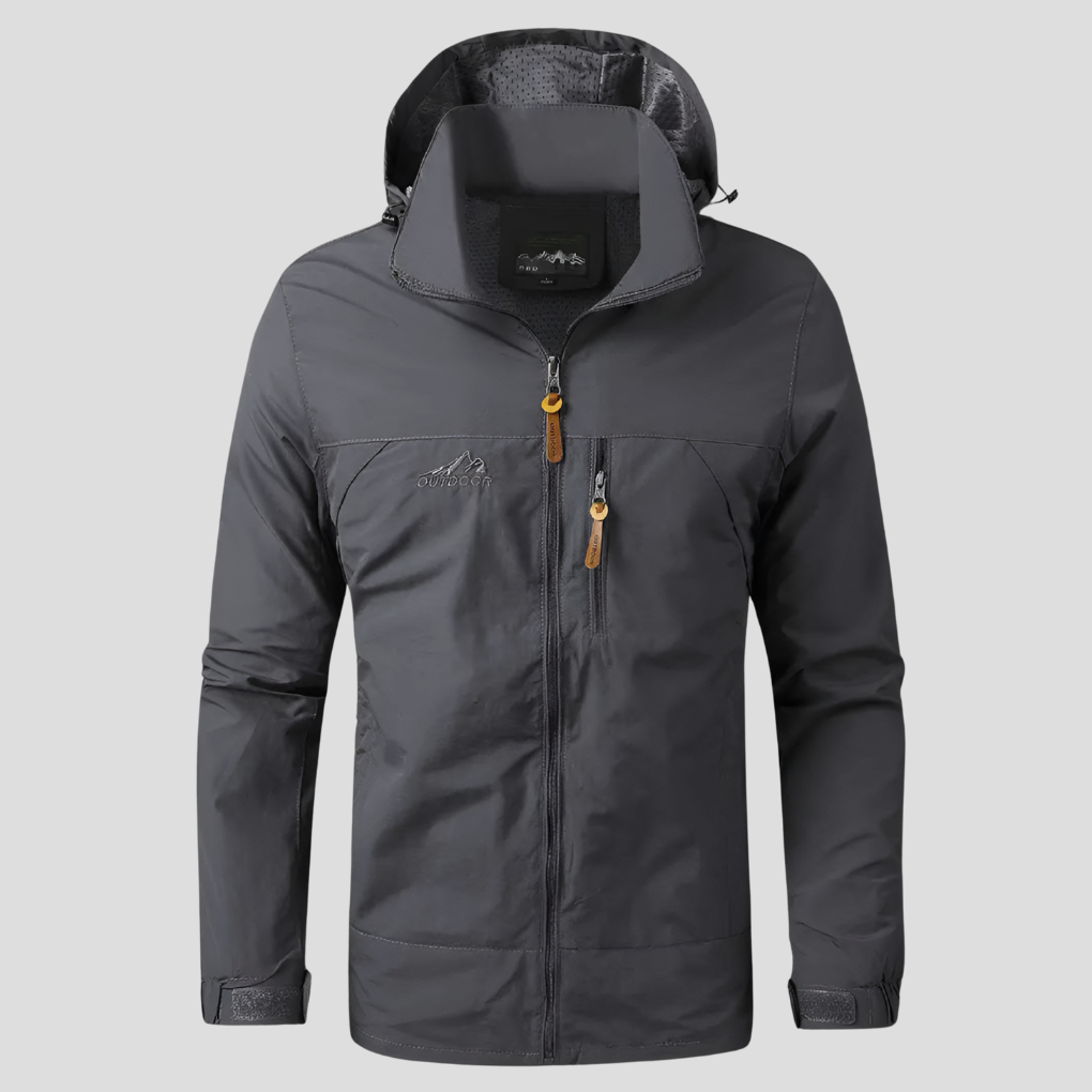 Breathable and Durable Men's Rain Jacket