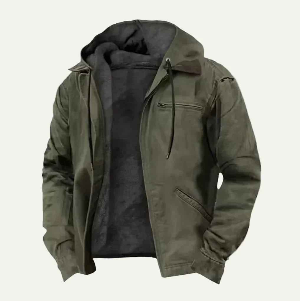 Durable Insulated Canvas Work Coat for Men
