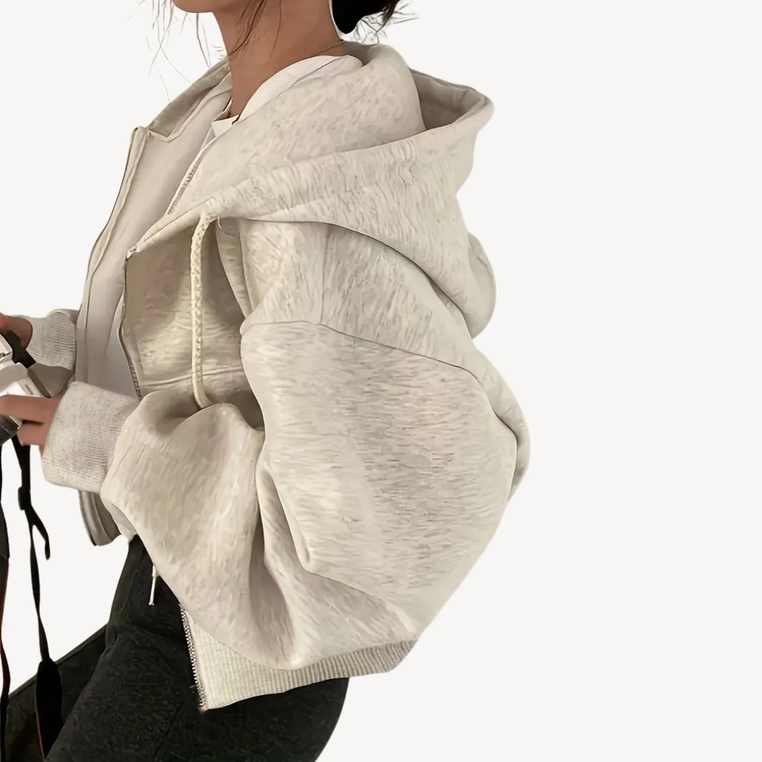 Soft Women's Fleece Sweatshirt Jacket