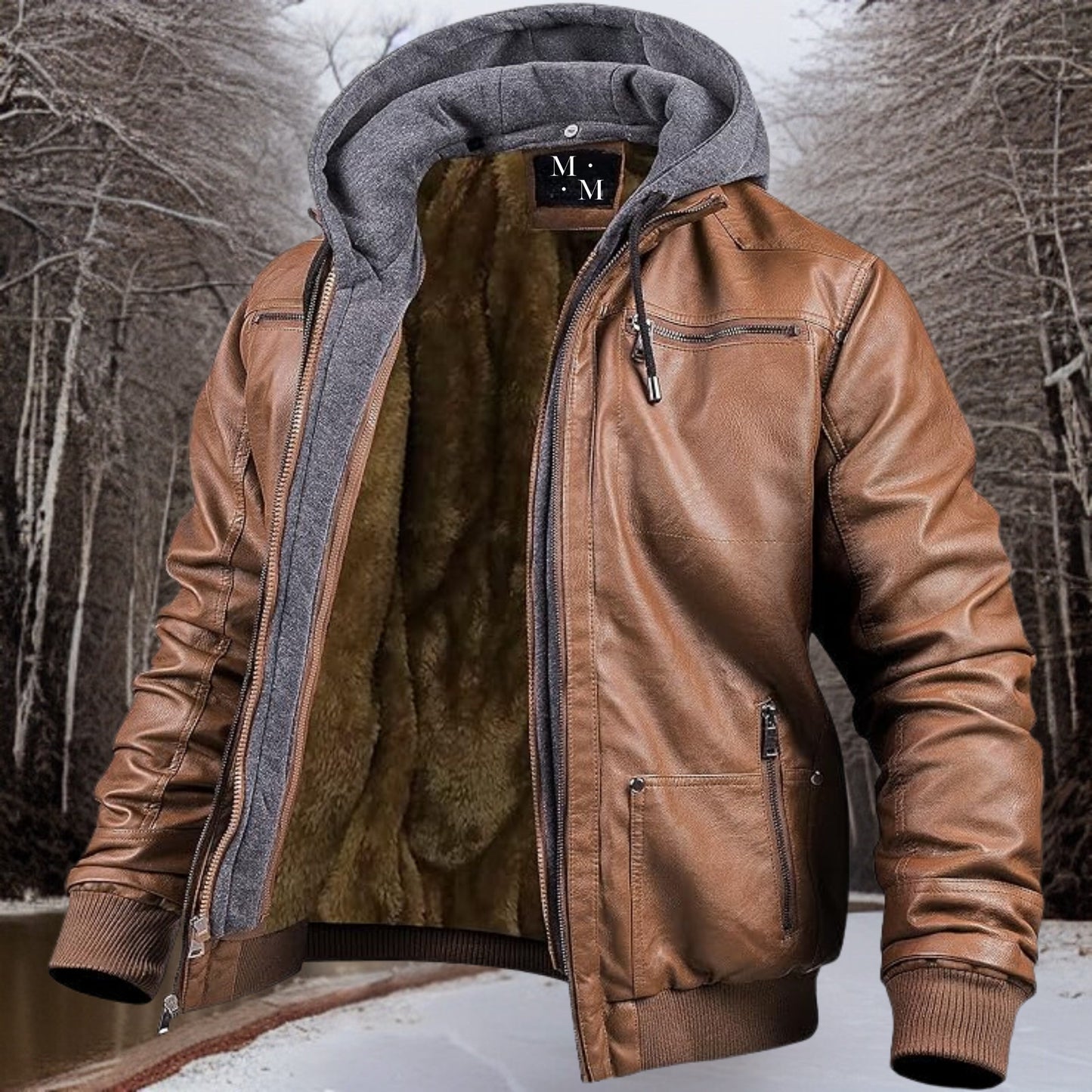 Luxury Genuine Leather Coat