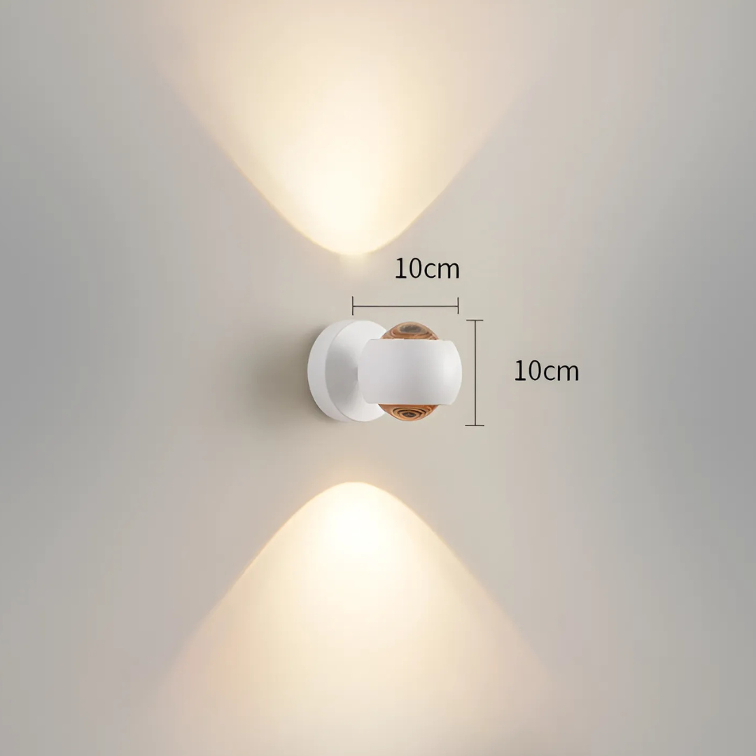 Sleek Glass Mounted Lamp
