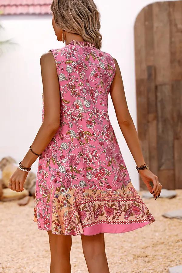 Floral Ruffled Mini Sundress