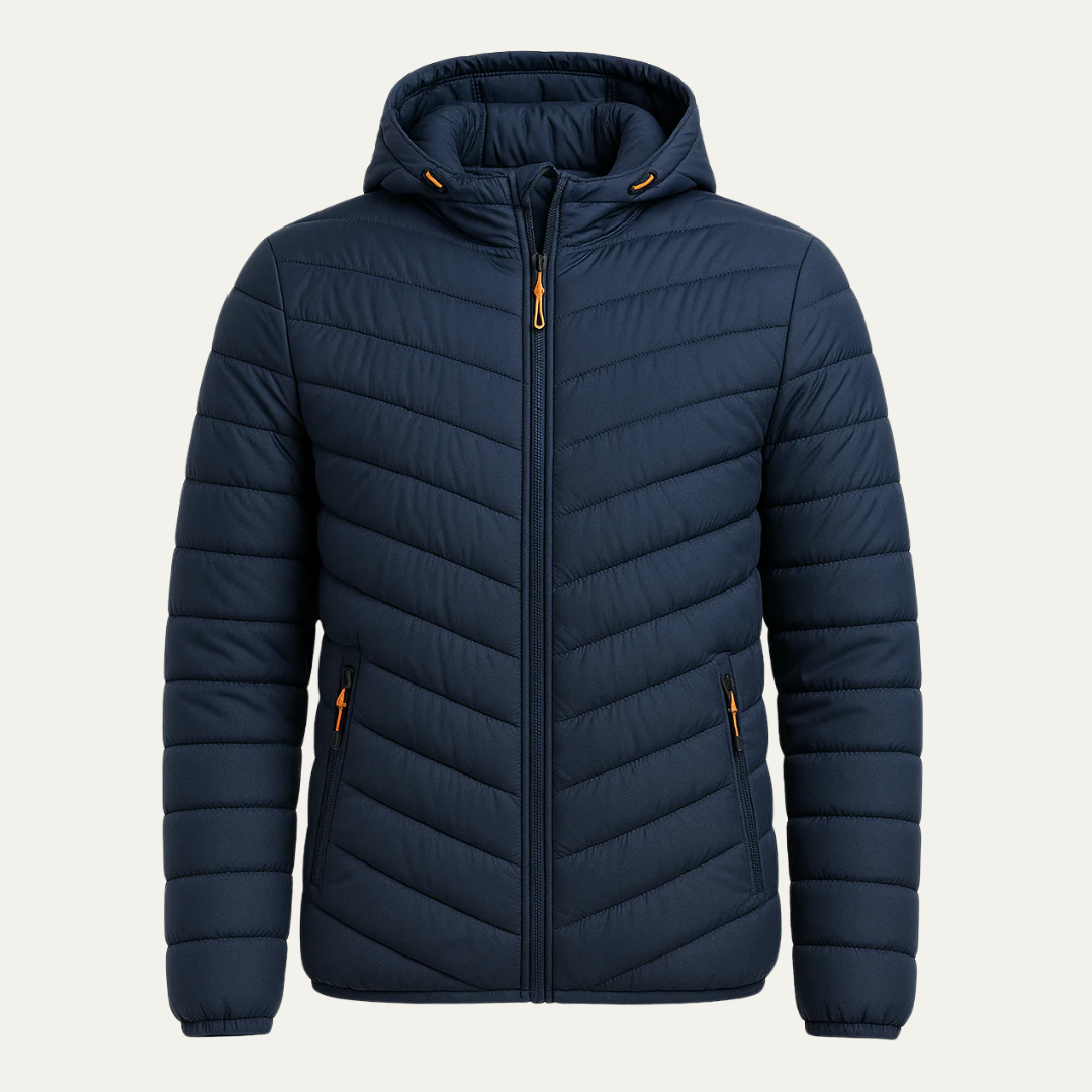 Men's Slim Water Resistant Parka Coat