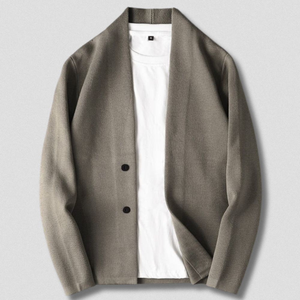 Casual Fit Crew Neck Sweater Cardigan