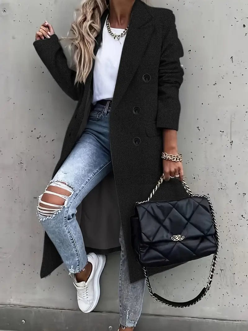 Timeless Elegant Ladies Long Coat