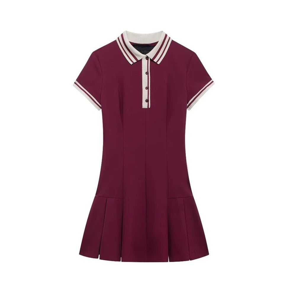 Classic Ruffle Polo Dress - OutfitLondon