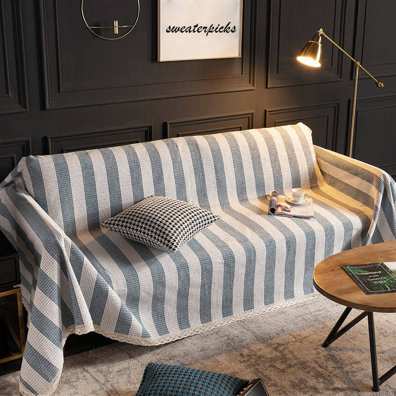 Soft Thick Chenille Couch Throw Cover , Couch Cushion Cover Dog Furniture Protector for Living Room