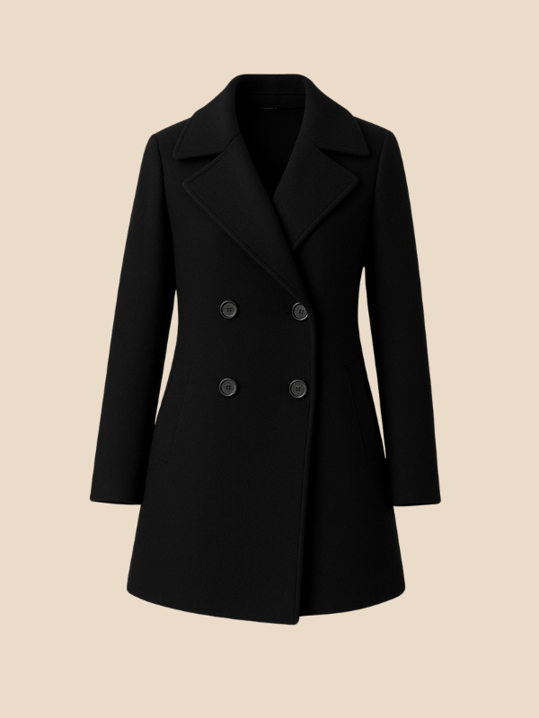 Timeless Double Breasted Women's Long Coat