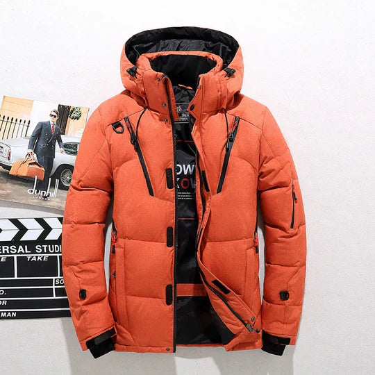 Warm Mens Parka Coat Modern Style