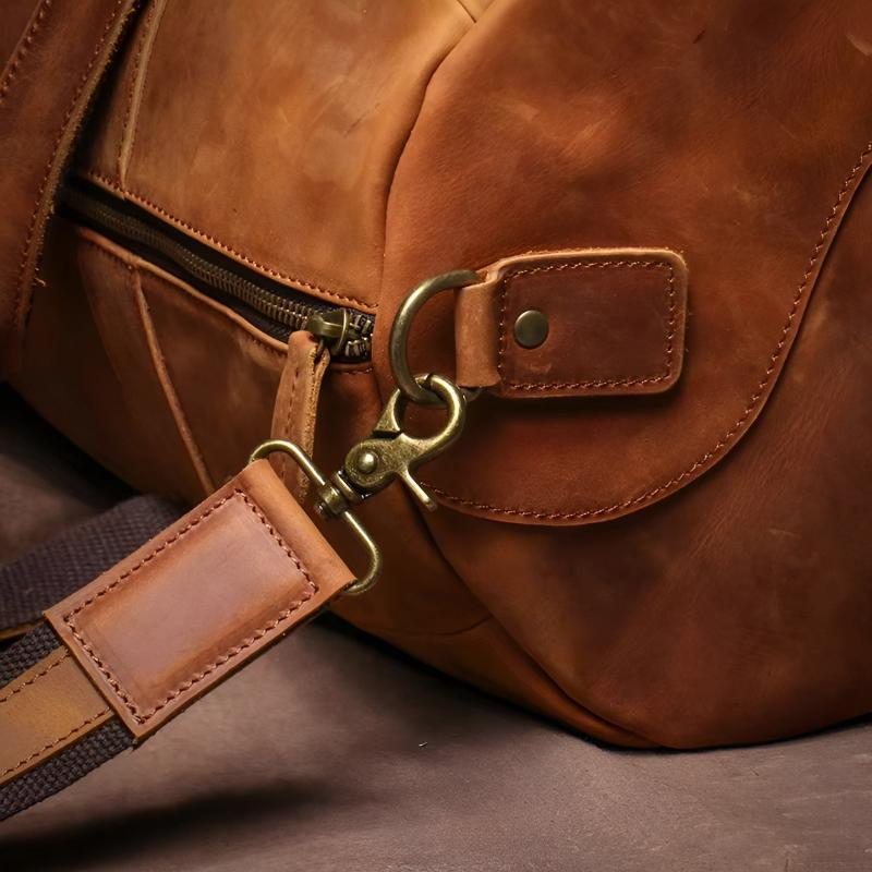 Classic Travel Duffel Bag with Zipper Closure