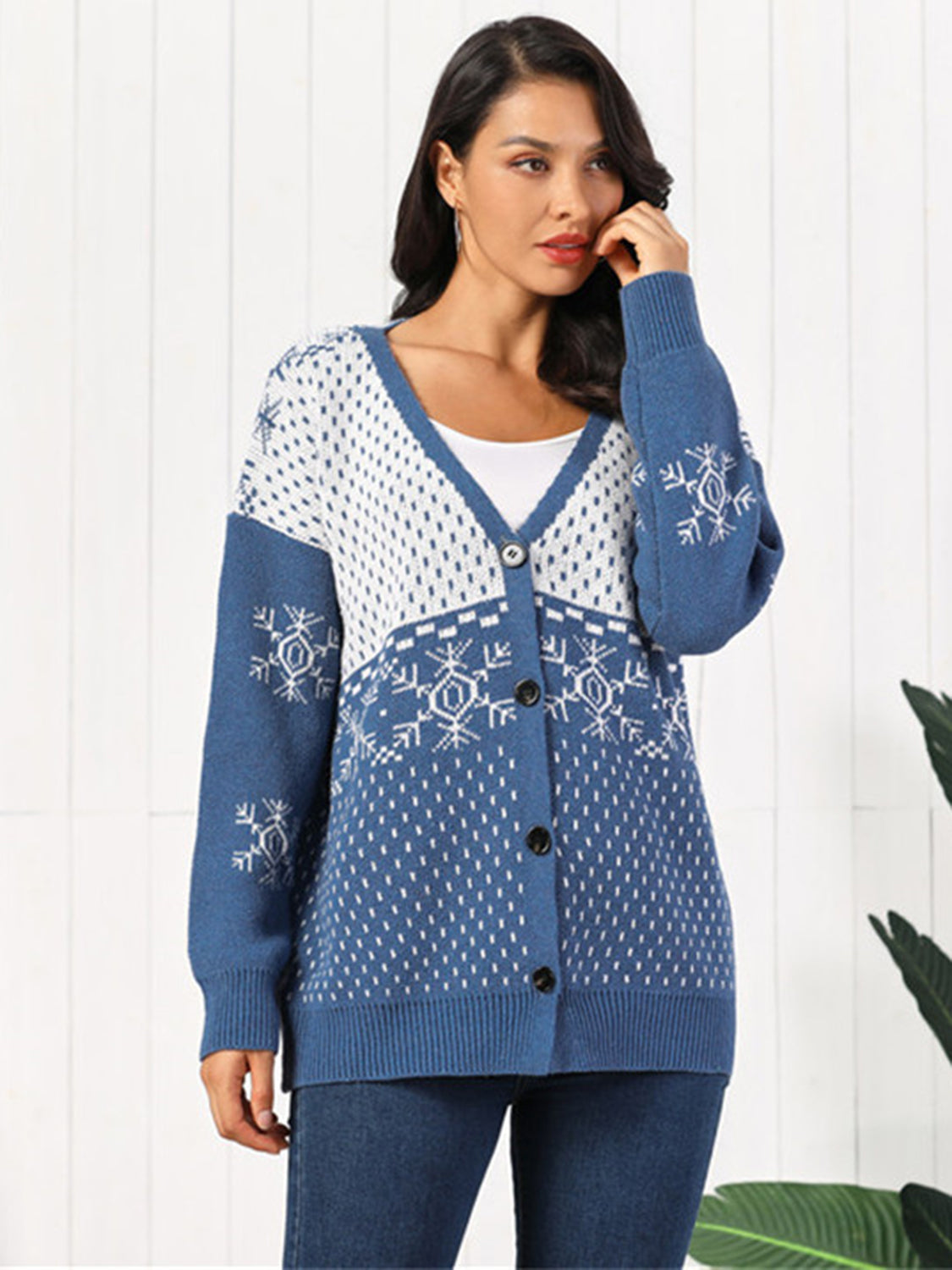 Cozy Long Sleeve Women's Cardigan Sweater