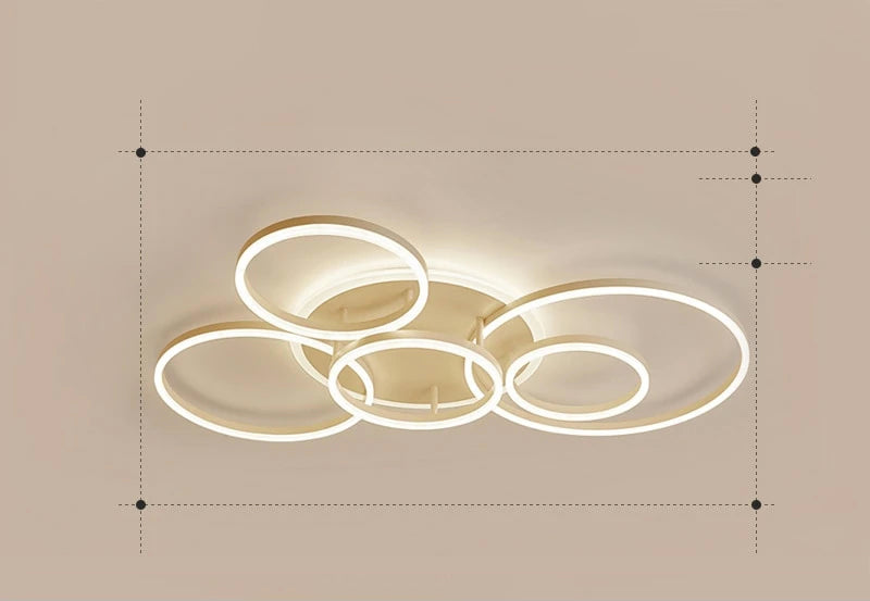 Relaxing LED Overhead Light with Cozy Glow
