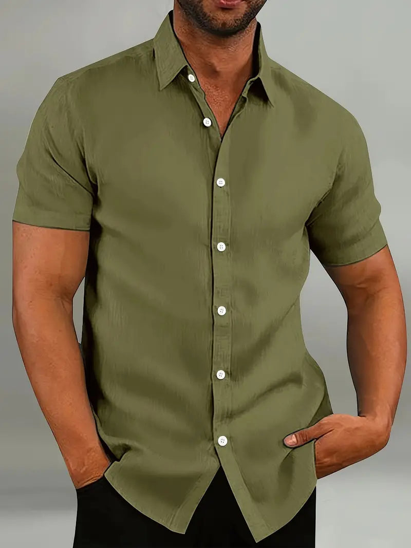 Simple Comfortable Short Sleeve Mens Tee Shirt