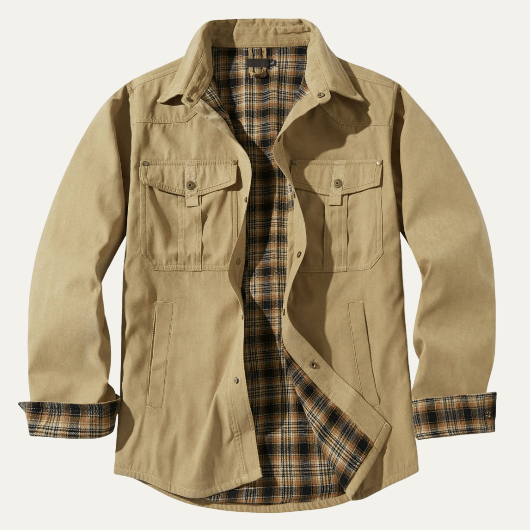 Classic Plaid Flannel Shirt Jacket