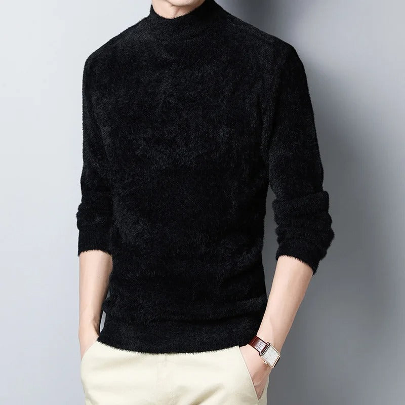 Comfortable Vintage Style Crew Sweater