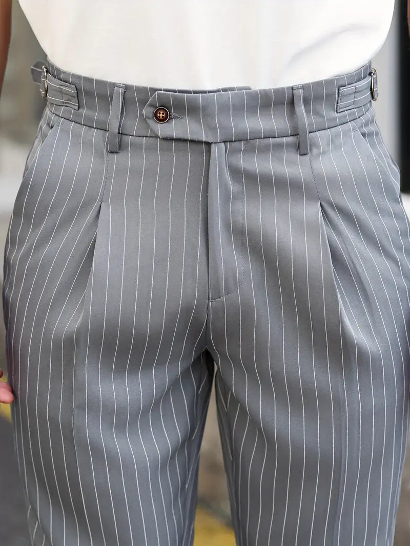 Classic Slim Fit Stripe Pants