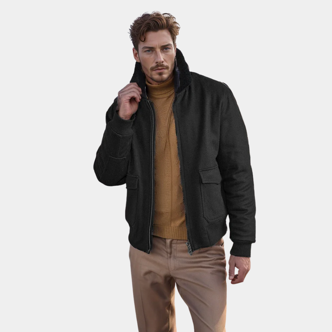 Cozy Gray Fleece Lined Jacket