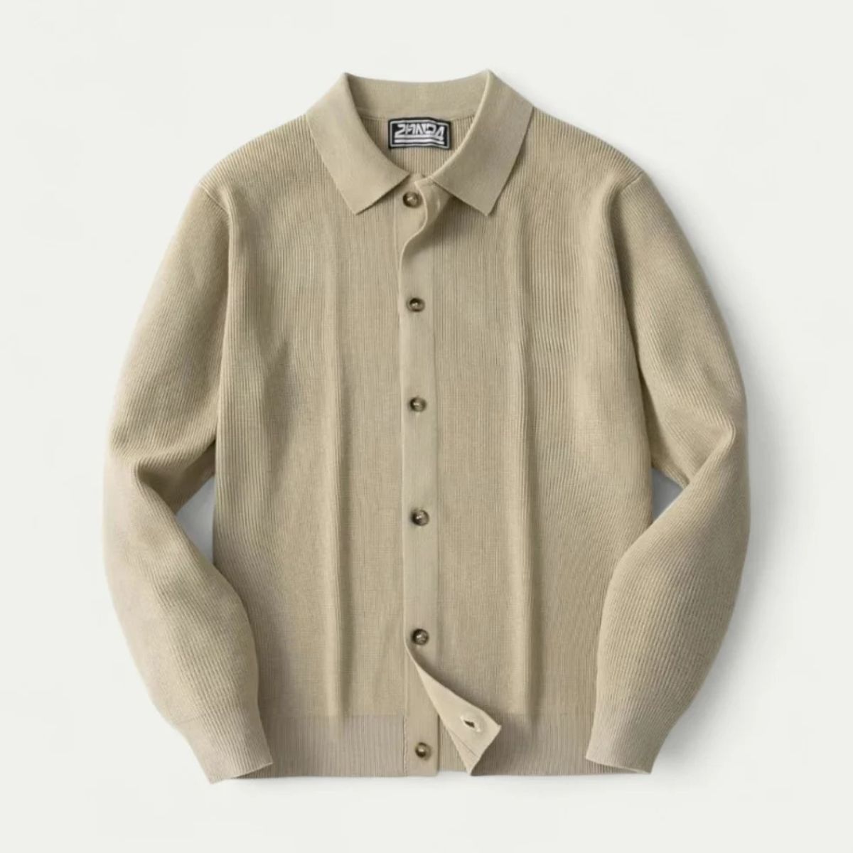Classic Knitted Mens Cardigan - Button Front Style