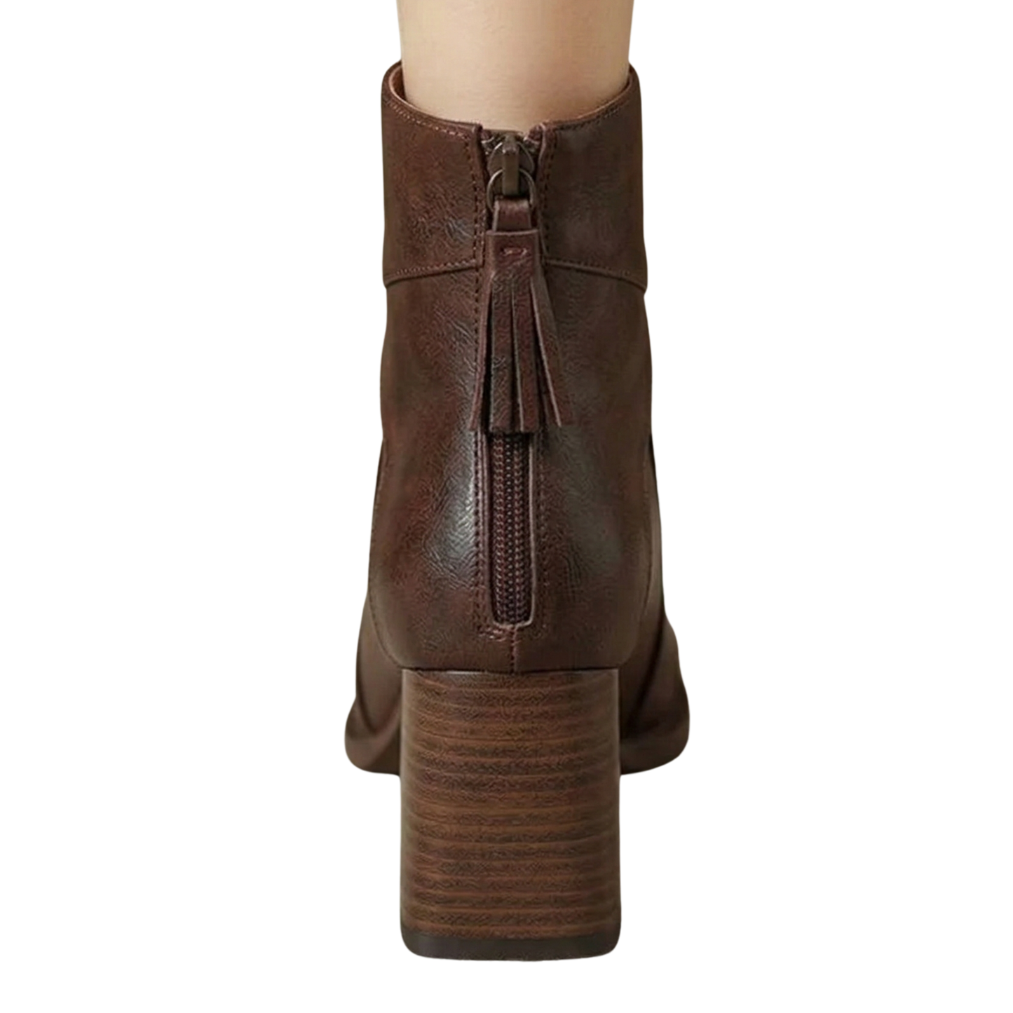 Low Heel Chunky Ankle Boots for Women