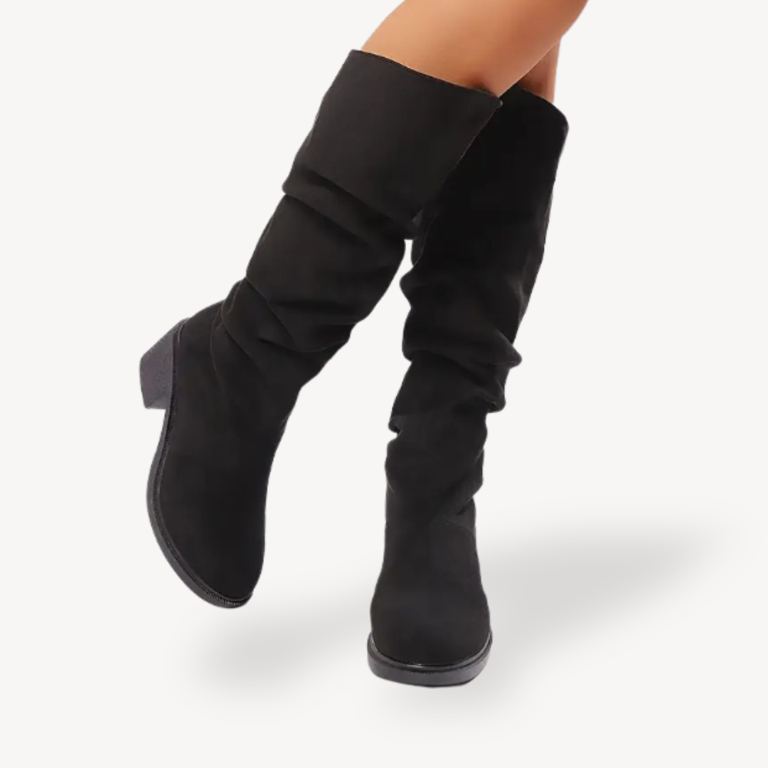 Comfortable Suede Mid Calf Boots for Women