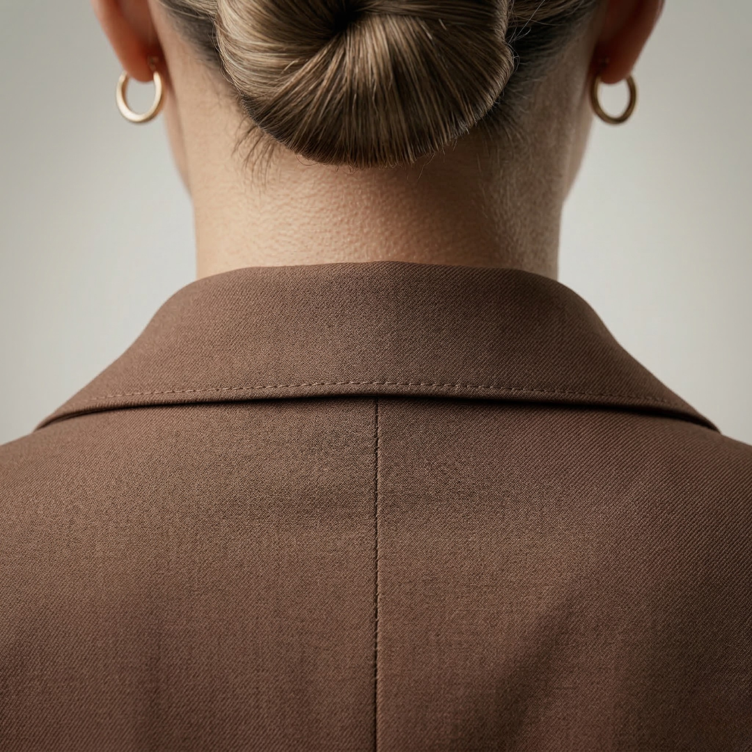 Classic Fit 2 Piece Pantsuit with Belted Jacket