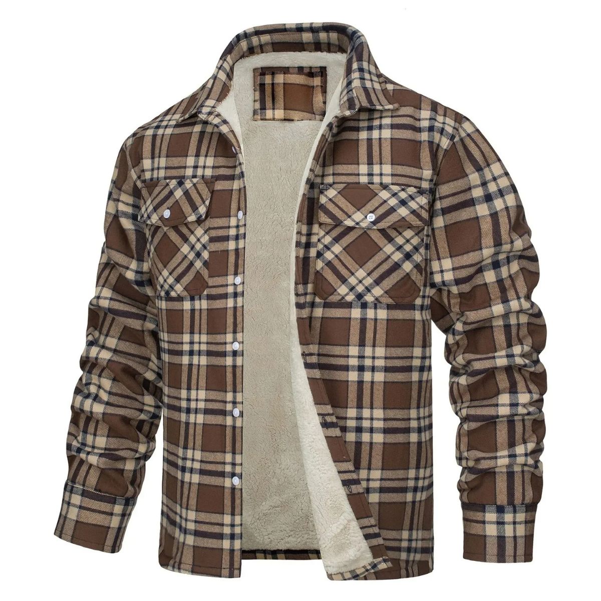 Warm Waterproof Men's Fleece Jacket Outdoor Coat