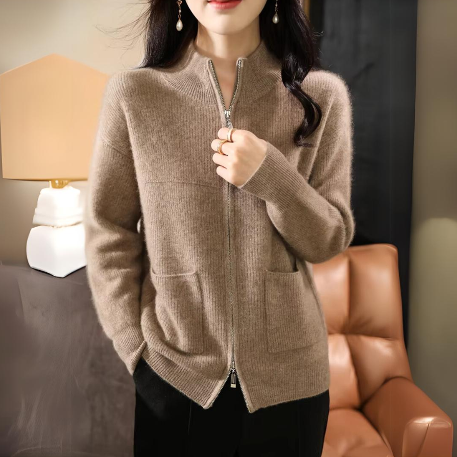 Merino Wool Knit Jacket
