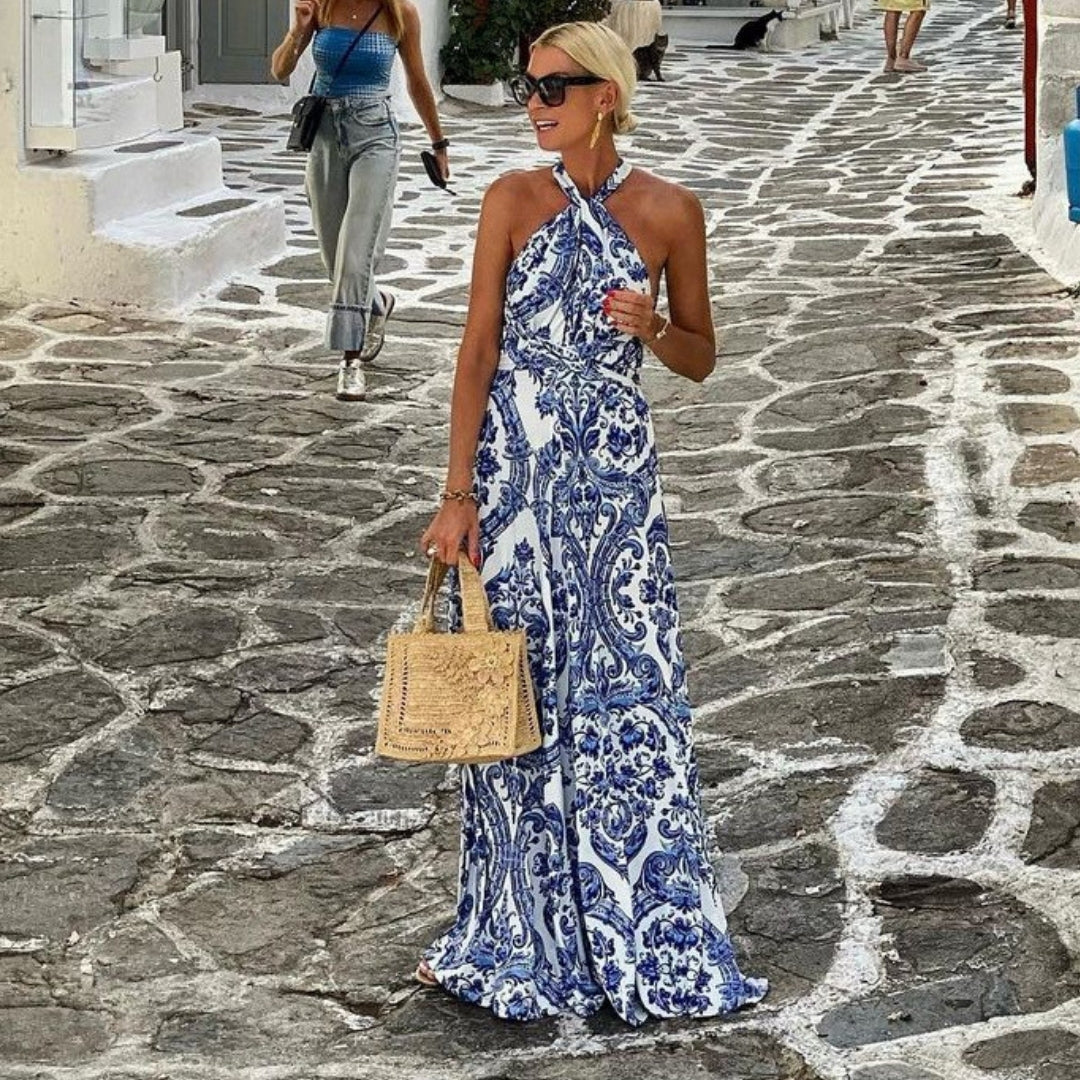 Beautiful Strapless Maxi Evening Dress