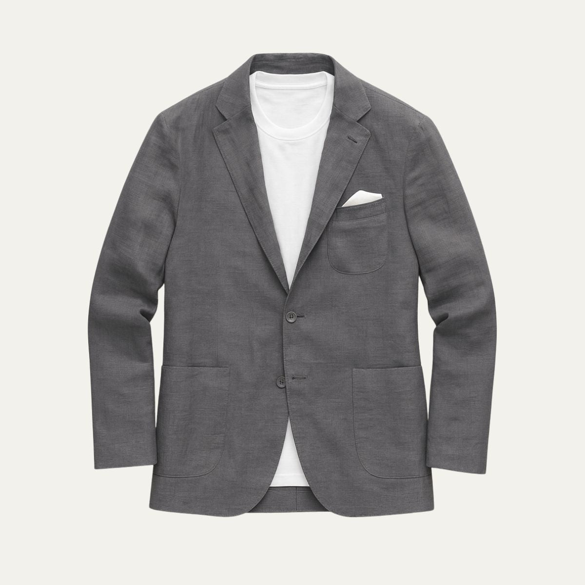 Lightweight Beige Summer Jacket for Men - Wedding Guest Wear