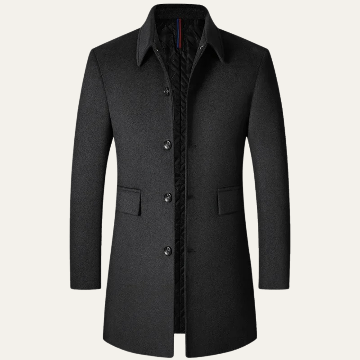 Classic Men's Thermal Wool Overcoat
